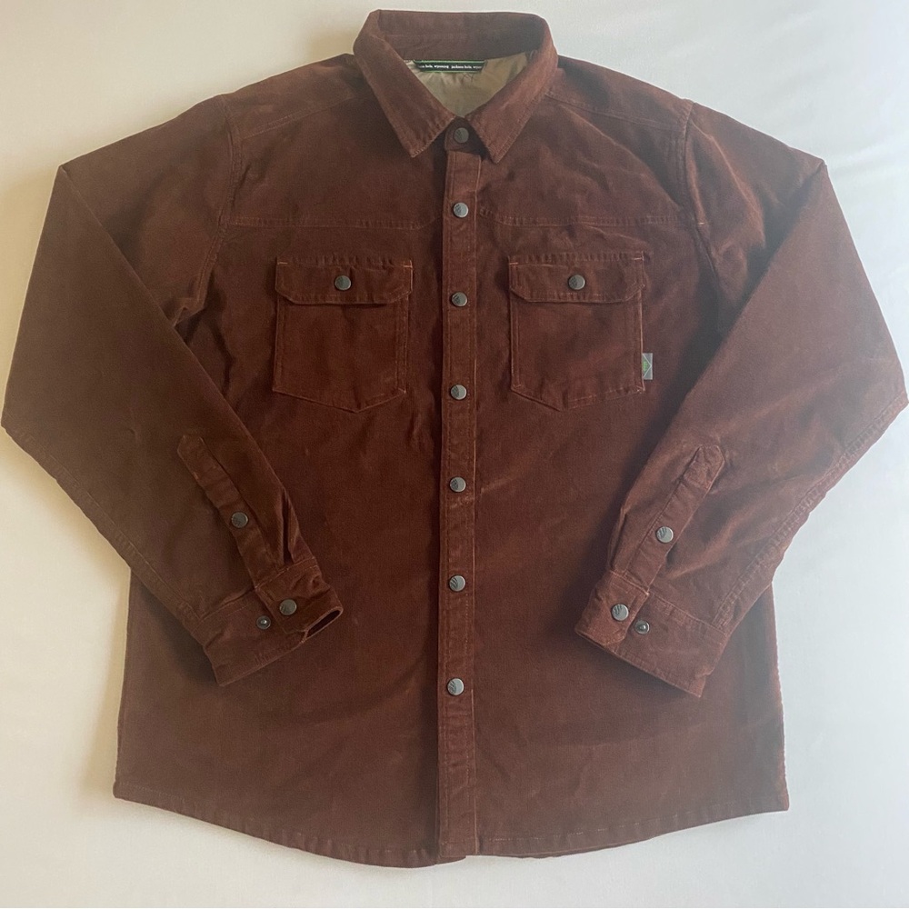 STIO Saratoga Corduroy Shirt Jacket Men L Outdoor Hiking Fishing Snap Button